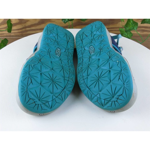 KEEN Sz 4 Shoes Girls Youth Strappy Blue Synthetic Drawstring - Picture 10 of 10